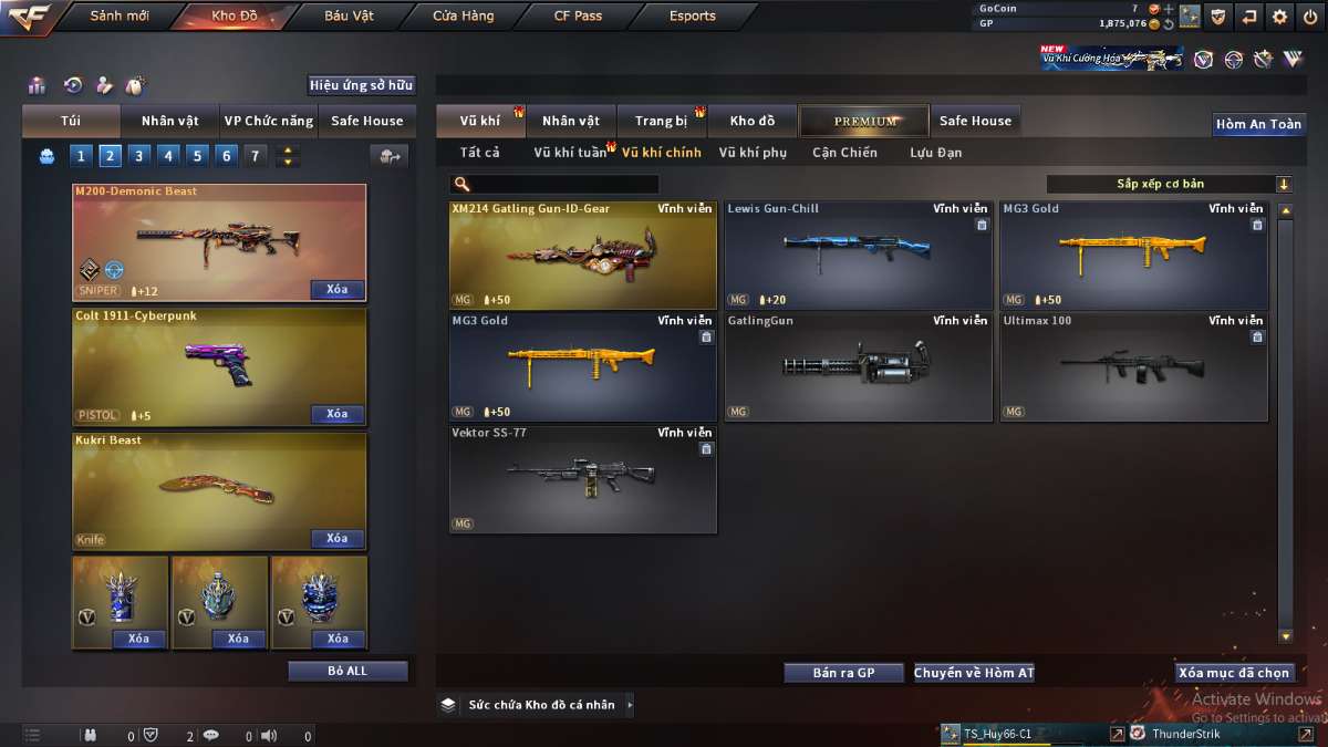 shop acc cf uy tin gia re